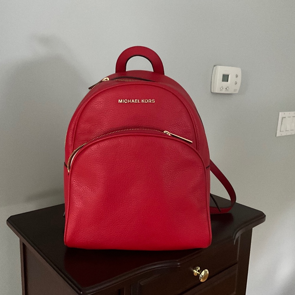 Michael Kors leather backpak